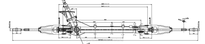 motorcycle spare parts wholesale - F48Z2708 Power Steering Rack 908750396 CHEVROLET
