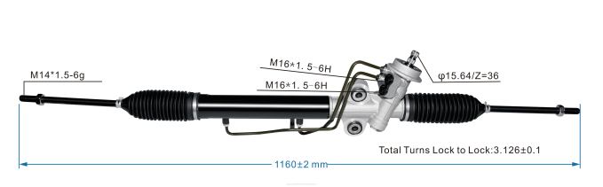 types of motorcycle spare parts - F48Z2719 Power Steering Rack 0K2KK-32-110 HYUNDAI/KIA