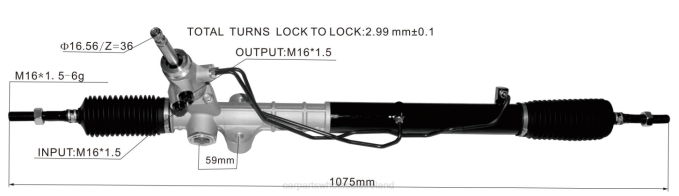 vehicle parts suppliers - F48Z2750 Power Steering Rack 57700-2S100 57700-2S000 HYUNDAI/KIA