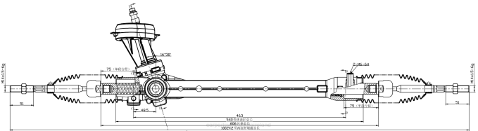 vehicle parts suppliers - F48Z2760 Power Steering Rack 56500-G6500 HYUNDAI/KIA