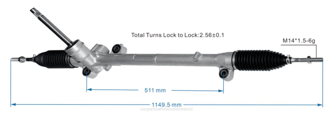 motorbike spare parts Ireland - F48Z2646 Power Steering Rack GJG9-32-110C MAZDA