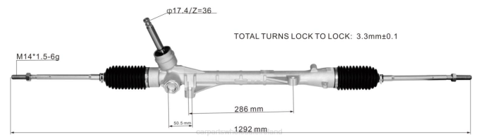 vehicle parts suppliers - F48Z2550 Power Steering Rack 4410A557 MITSUBISHI