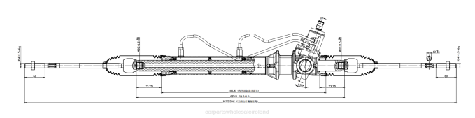 automotive parts wholesale market - F48Z2564 Power Steering Rack 490010W015 490010W010 NISSAN