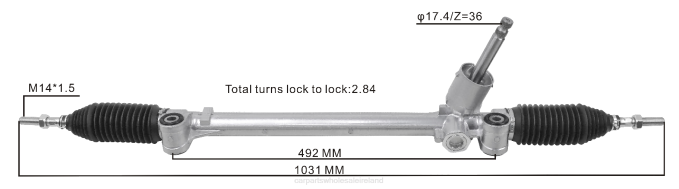 vehicle parts suppliers - F48Z2620 Power Steering Rack 48580-71L13 SUZUKI