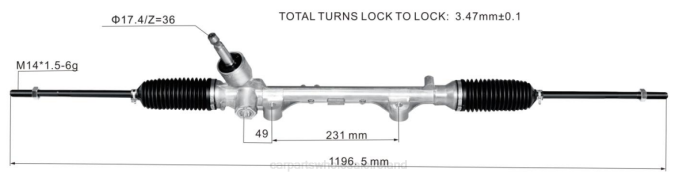 motorcycle spare parts review - F48Z2467 Power Steering Rack 45510-BZ350 TOYOTA