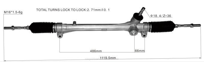vehicle parts suppliers - F48Z2520 Power Steering Rack 45510-48070 TOYOTA