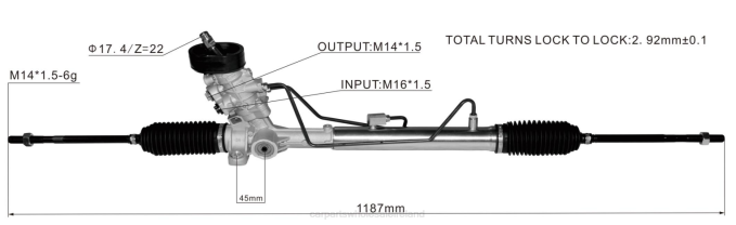 automotive parts wholesale distributor - F48Z2423 Power Steering Rack 6R1423055BX VOLKSWAGEN